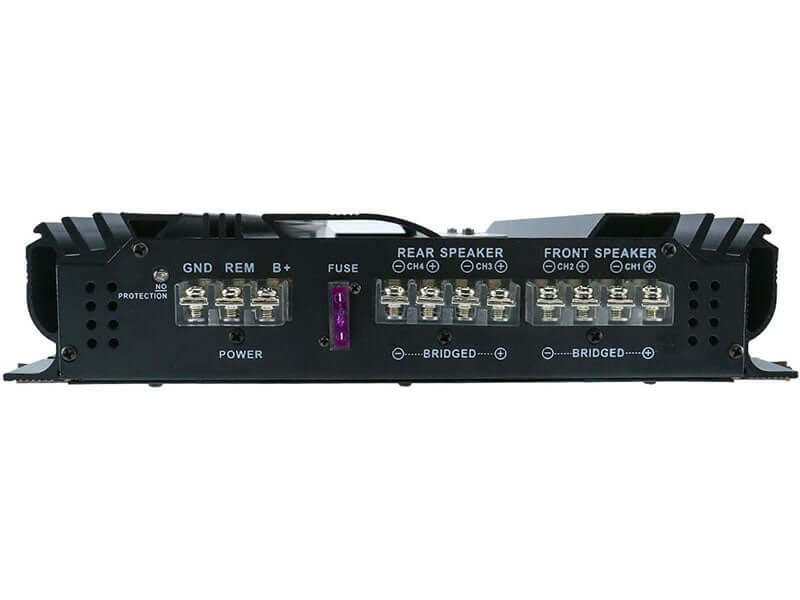 Slim stereo amplifier