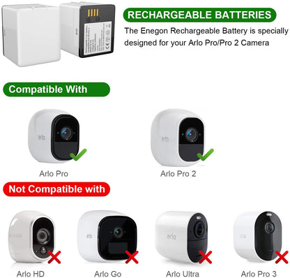 Arlo Rechargeable Battery for Arlo Pro Pro 2 Replacement