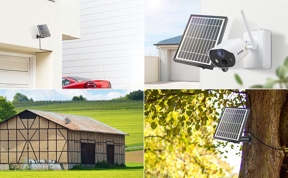 Solar Panel Charger For Arlo Essential Spotlight Cameras