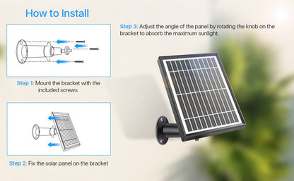 Solar Panel Charger For Arlo Essential Spotlight Cameras