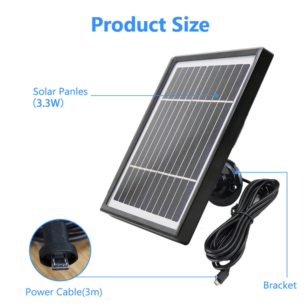 Solar Panel Charger For Arlo Essential Spotlight Cameras