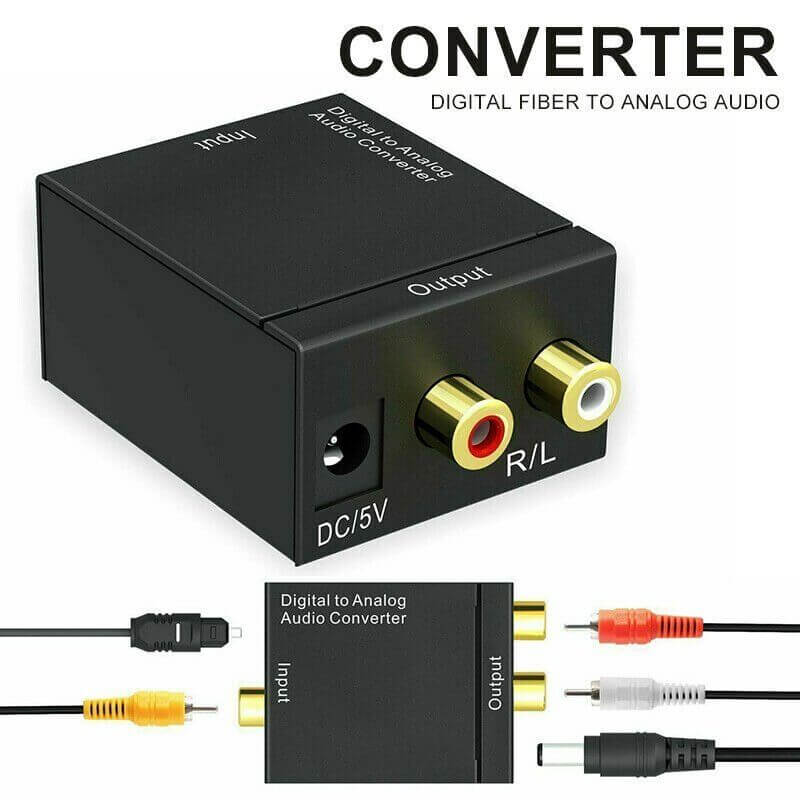 optical to RCA audio adapter