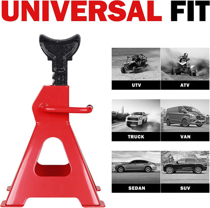 Jack stand height adjustment
