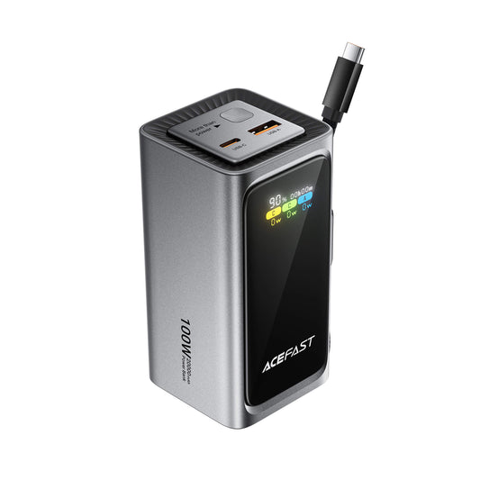 Acefast 100W Fast Charging Portable 20000mAh Power Bank with and TFT Screen M33-20000