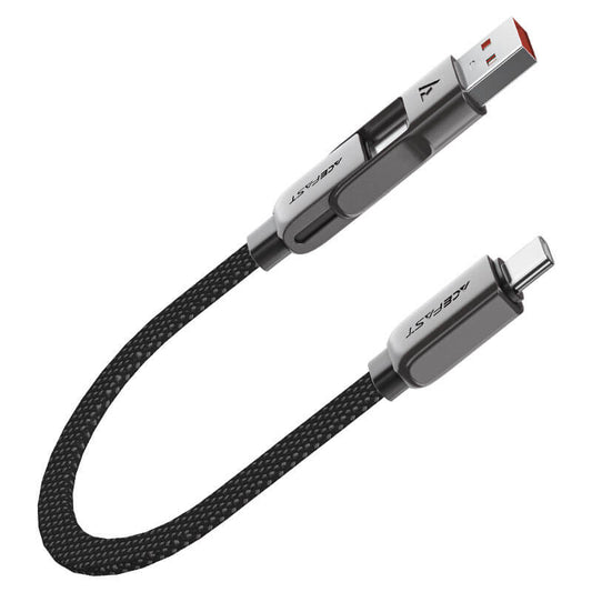 Acefast 2-in-1 USB-A & Type-C to Type-C Braid Fast Charging Cable 60W 0.2m