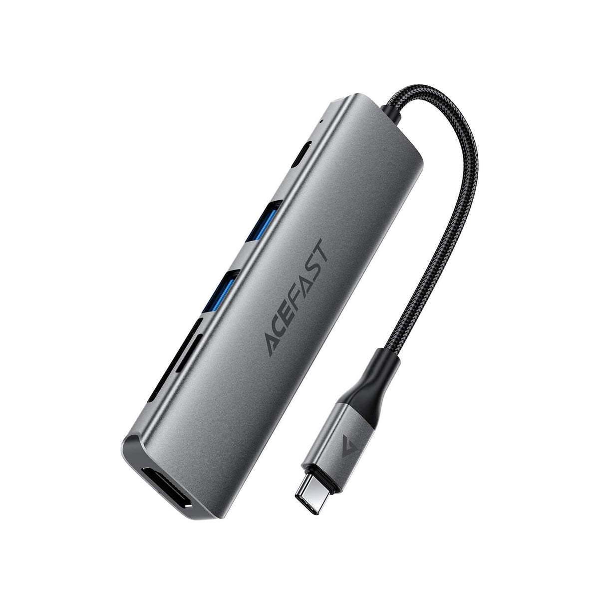 Acefast 6 in 1 Multiport Adapter with 4K HDMI 90W PD 5Gbps Data SD TF Card Reader Hub J18