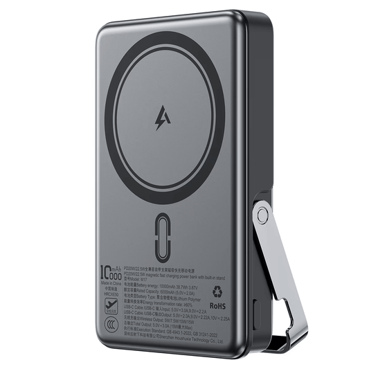 Acefast PD 22.5W Magnetic Power Bank with Built-in Stand 10000mAh M17