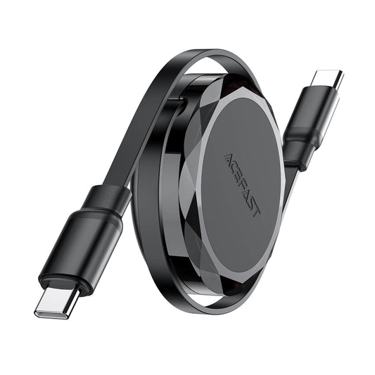 Acefast Type-C to Type-C Retractable Fast Charging Cable 60W 0.8m