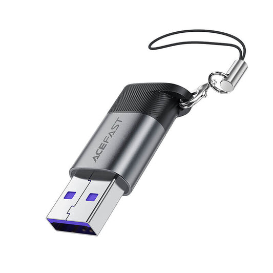 Acefast Type-C to USB-A Adapter 10Gbps Data Sync and 27W Charging Support J8