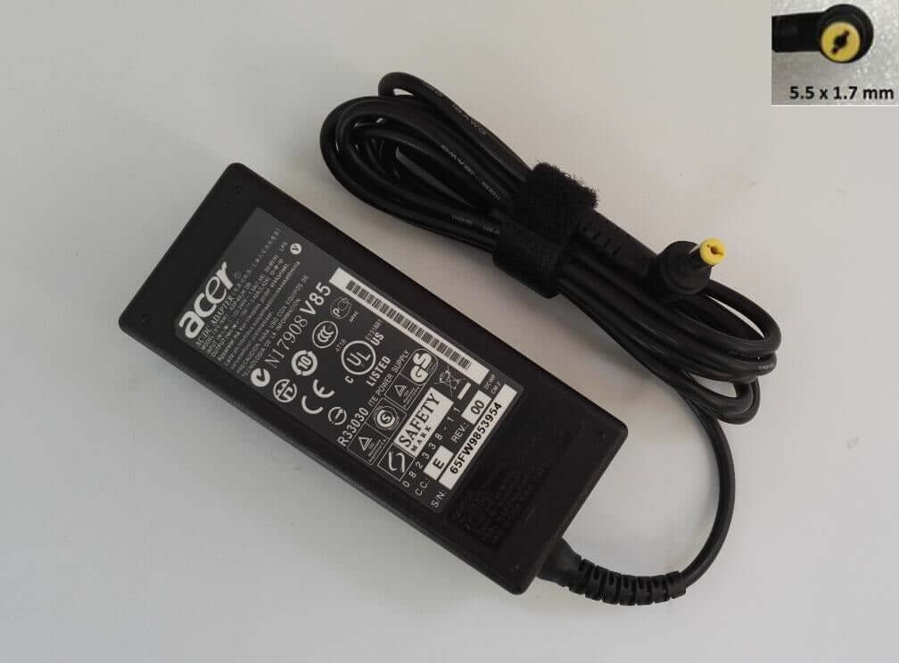 Acer Aspire 19V 3.42A 65w E5 ES1 V3  5.5*1.7mm Power Adapter charger