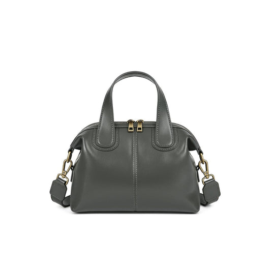 Grey Leather Crossbody & Shoulder Bag | Adele