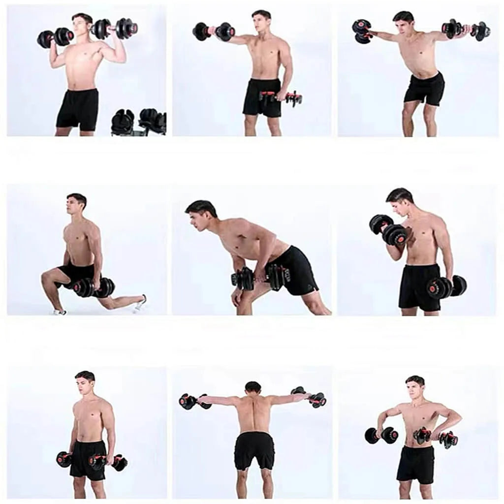 Adjustable Weights Dumbbell Set 40Kg Pair