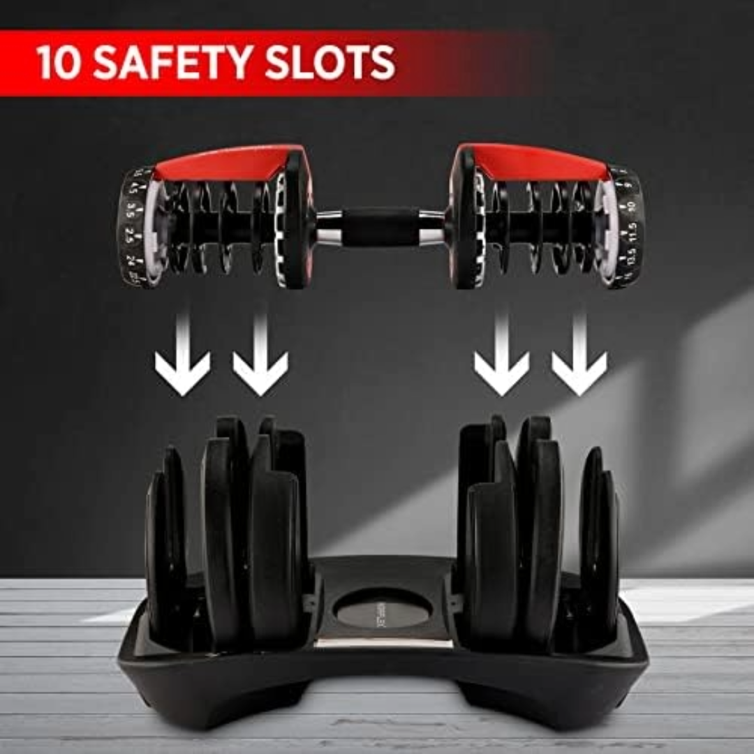 Adjustable Weights Dumbbell Set 24Kg Pair