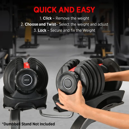 Adjustable Weights Dumbbell Set 24Kg Pair