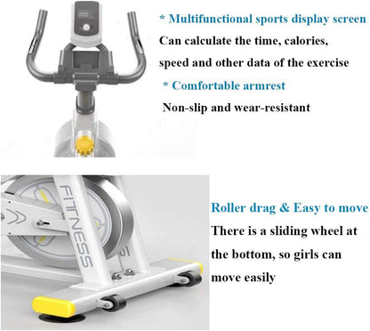 Adjustable Exercise Spin Bike Heavy Duty Spin Bike