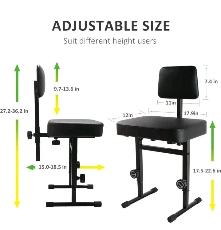 Adjustable Keyboard Piano Stool Piano Bench