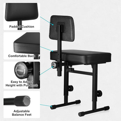 Adjustable Keyboard Piano Stool Piano Bench