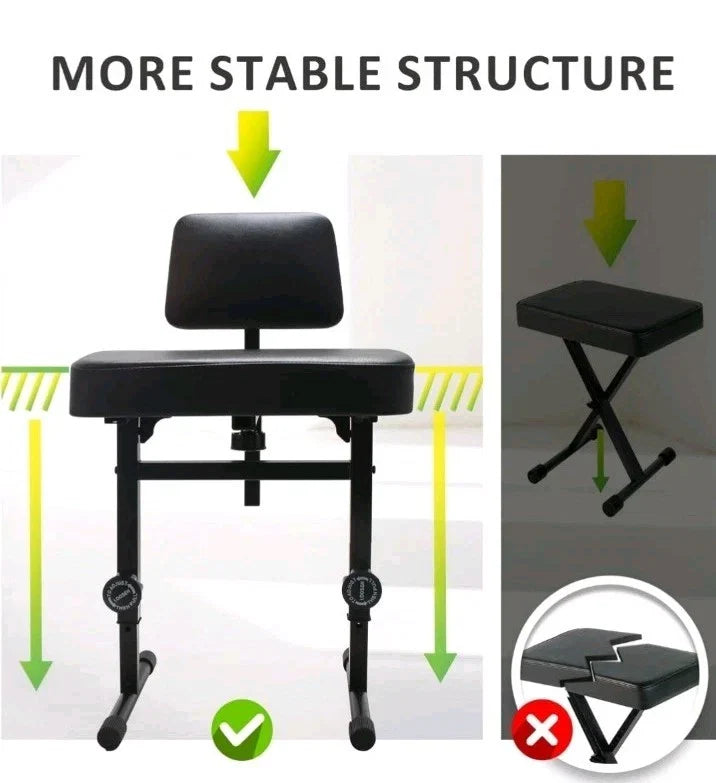 Adjustable Keyboard Piano Stool Piano Bench