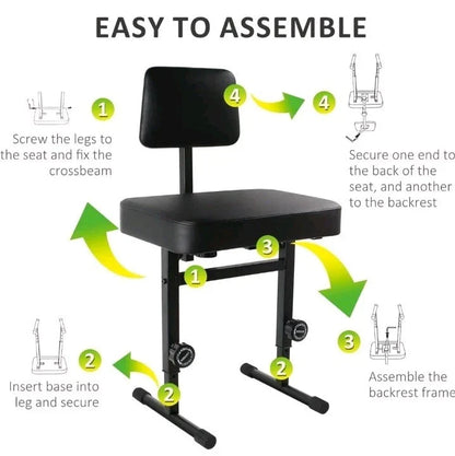 Adjustable Keyboard Piano Stool Piano Bench