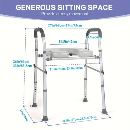 Adjustable Raised Toilet Seat