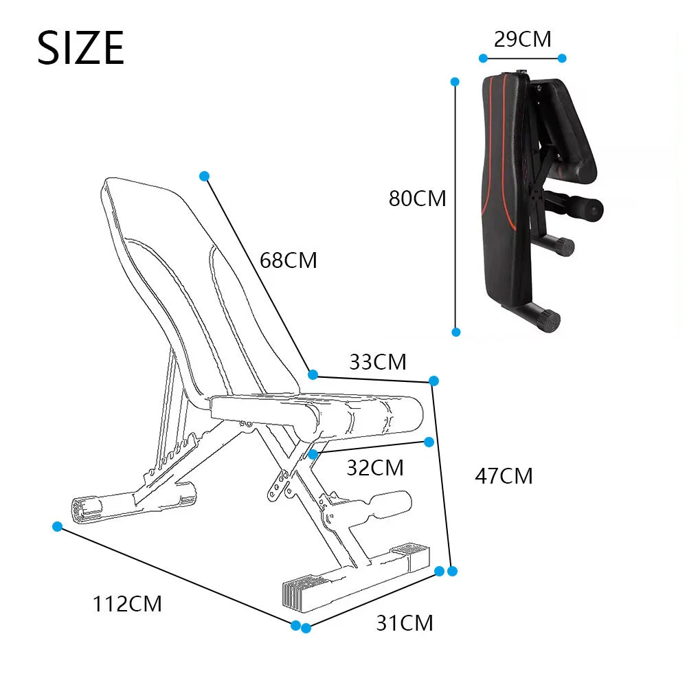 Weight Bench, Adjustable Weight Bench