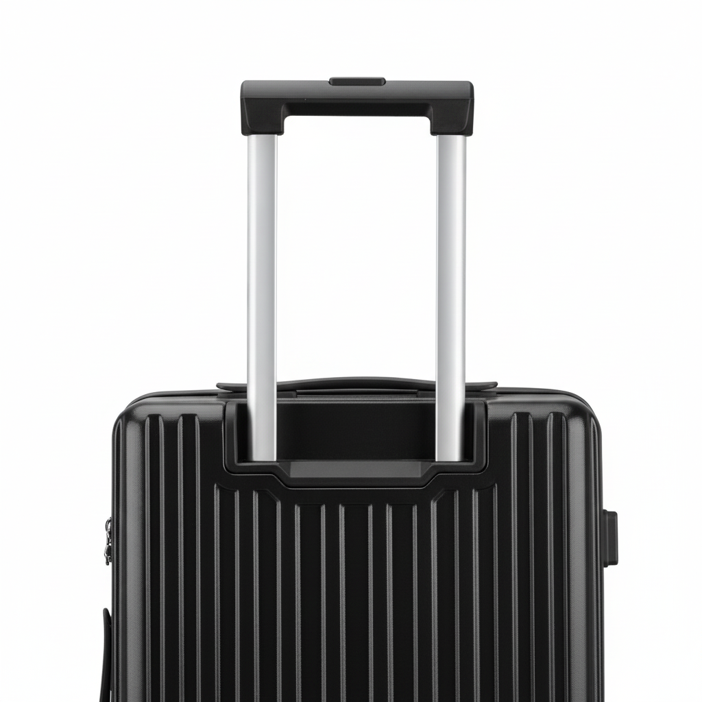 Carry On Luggage - Lightweight Hard Shell Cabin Suitcase | AeroRidge | Black | 55 cm