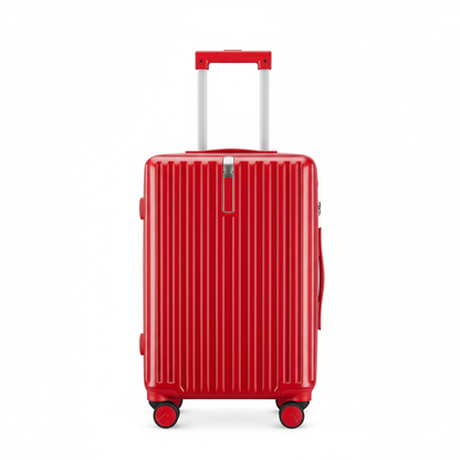 Lightweight Carry On Luggage - Hardside Cabin Suitcase | AeroRidge | Red | 55 cm