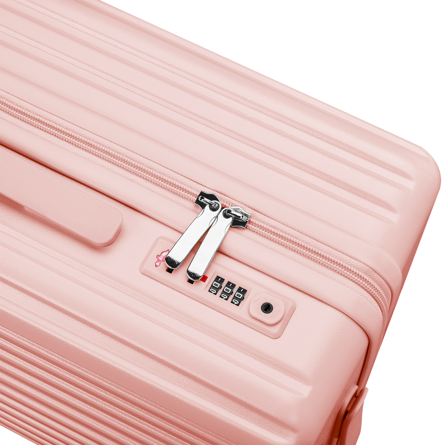 Lightweight Carry On Luggage - Pink Hard Shell Cabin Suitcase | AeroRidge | 55 cm