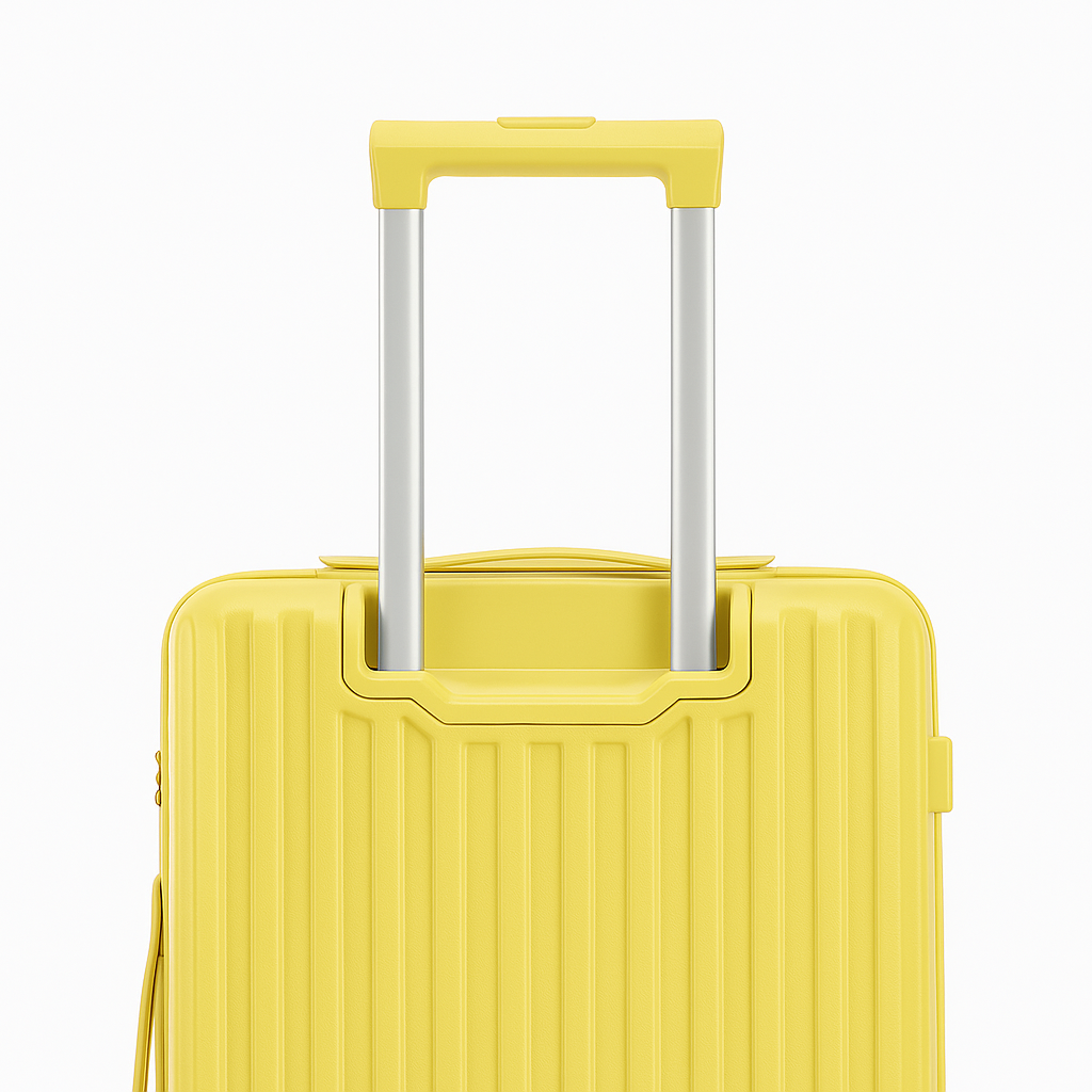 Large Check In Luggage - Lightweight Hard Shell Travel Suitcase - Yellow | AeroRidge | 76 cm