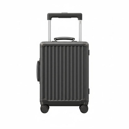 Carry On Suitcase - Hard Shell Cabin Luggage with Aluminum Frame - Dark Grey | Fortex | 55 cm