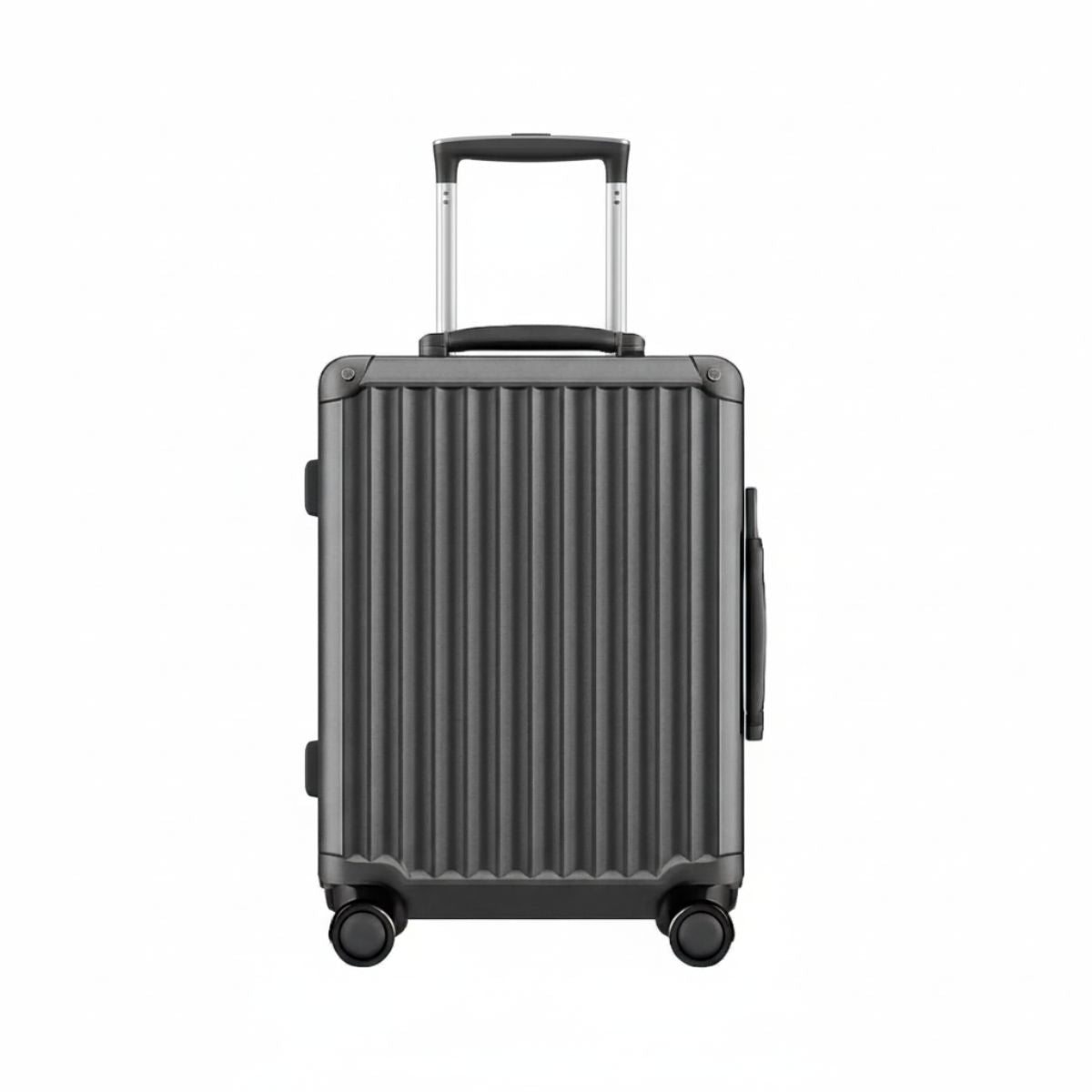 Carry On Suitcase - Hard Shell Cabin Luggage with Aluminum Frame - Dark Grey | Fortex | 55 cm