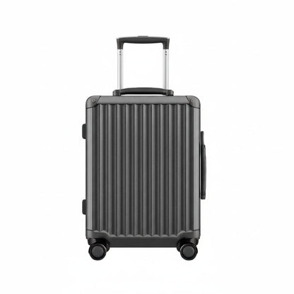 Carry On Suitcase - Hard Shell Cabin Luggage with Aluminum Frame - Dark Grey | Fortex | 55 cm