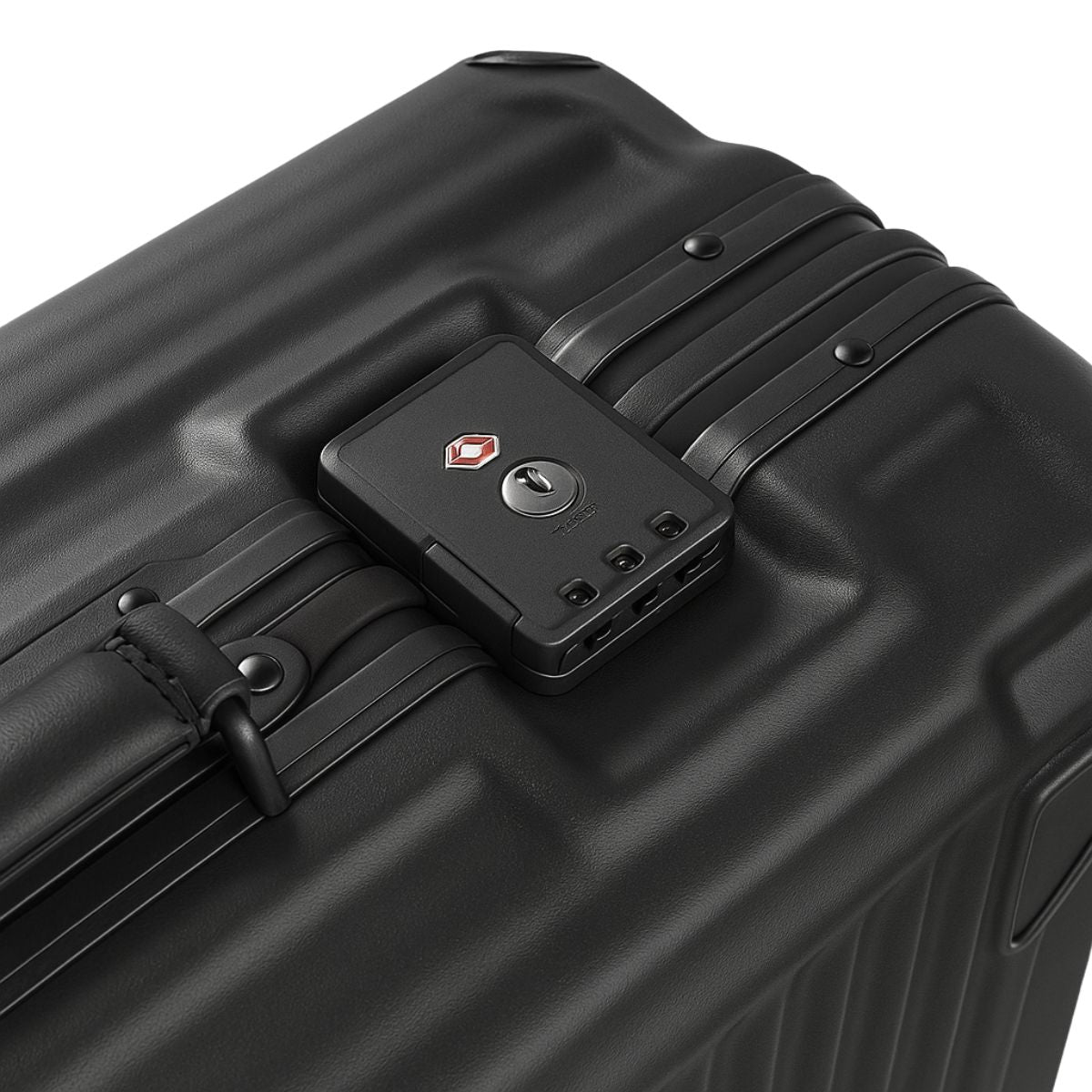 Carry On Suitcase - Hard Shell Cabin Luggage with Aluminum Frame - Dark Grey | Fortex | 55 cm