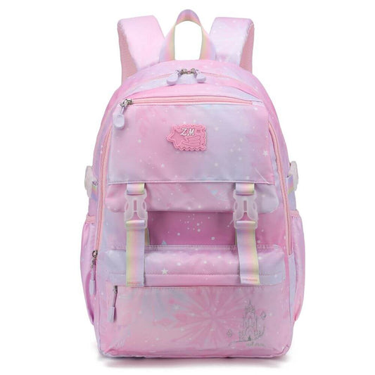 Pink & Purple Girls School Bags & Kids Backpack | Aesthtic Galaxy