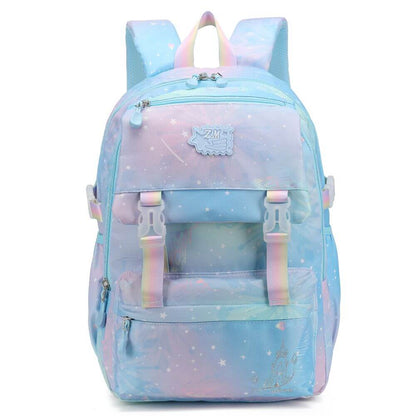 Pink & Purple Girls School Bags & Kids Backpack | Aesthtic Galaxy