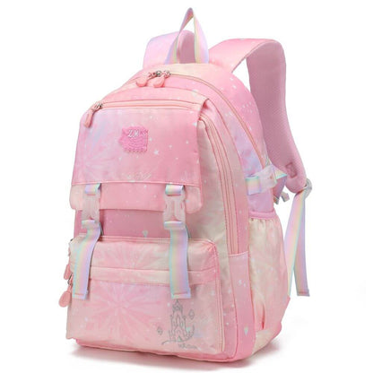 Pink & Purple Girls School Bags & Kids Backpack | Aesthtic Galaxy