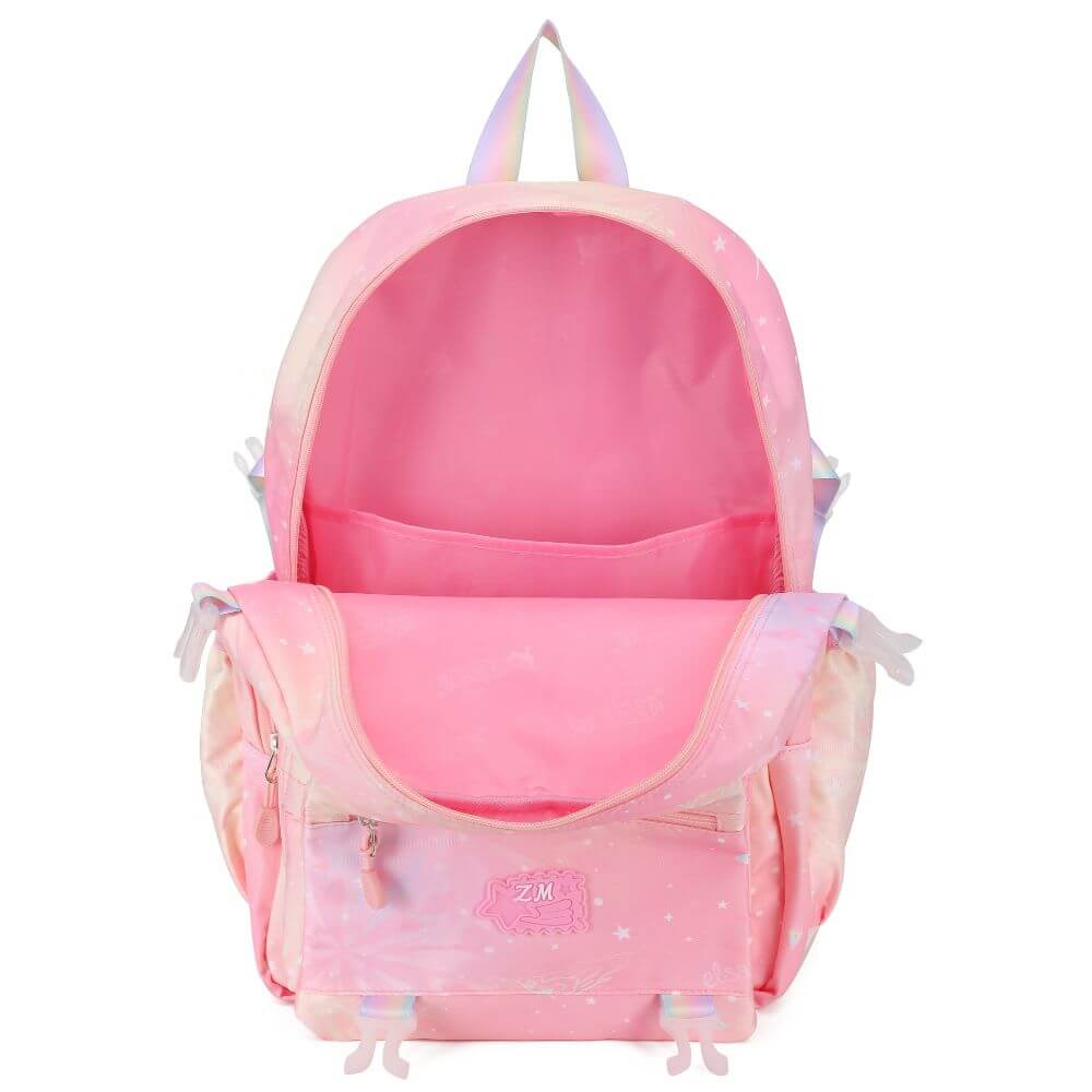 Pink & Purple Girls School Bags & Kids Backpack | Aesthtic Galaxy