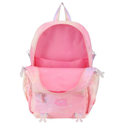 Pink & Purple Girls School Bags & Kids Backpack | Aesthtic Galaxy