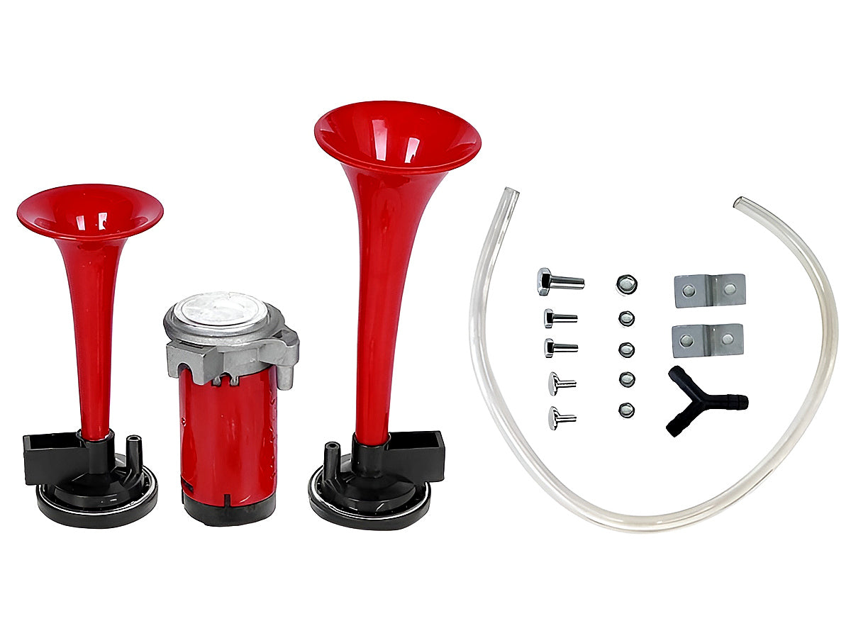 Dual Air Horn 12V Dixie Duke Of Hazzard Horn Set Super Loud Car Horns