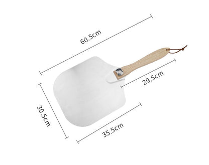 Aluminum Pizza Spatula Set 12 x 14 Inch Metal Pizza Paddle Pizza Rocker Cutter