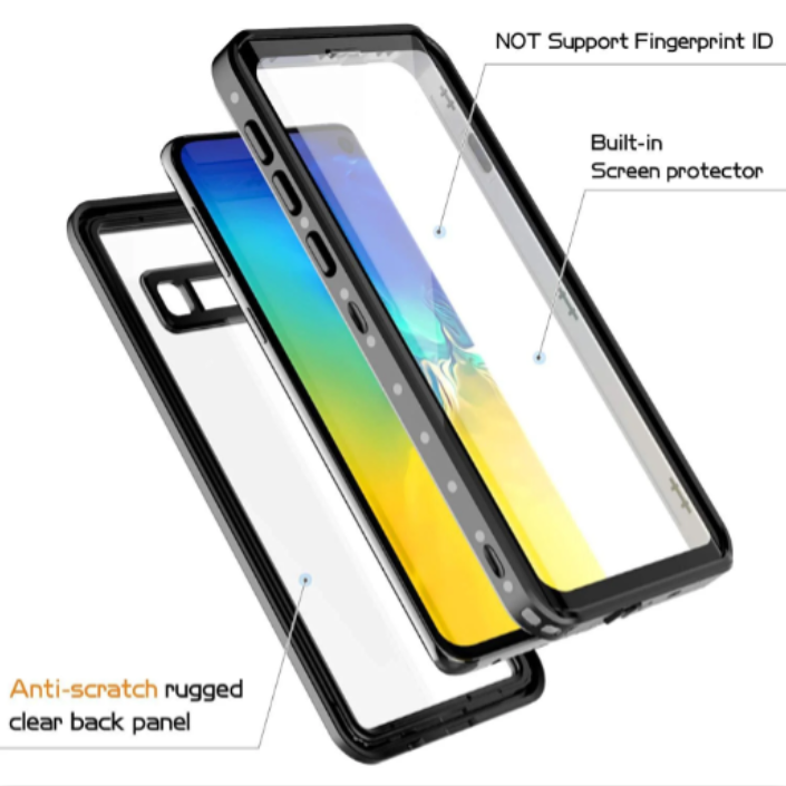 Redpepper Full Cover Waterproof Case for Samsung Galaxy S10