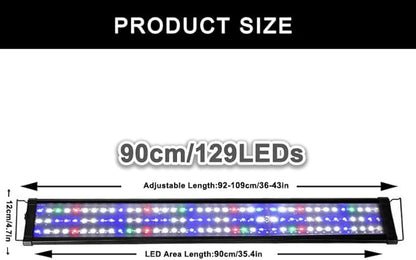 Fish Tank Aquarium LED Light Full Spectrum 90cm