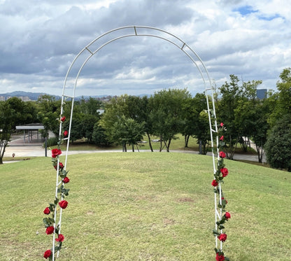 Metal Pergola Arbor, Outdoor Flower Garden Arch Trellis