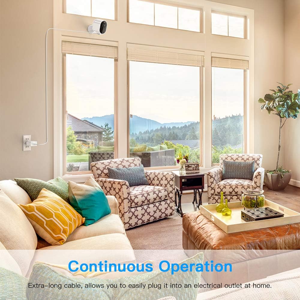 7.6M Weatherproof Power Cable Replacement for Arlo Pro 3/4/5 & Ultra 1/2 Cameras