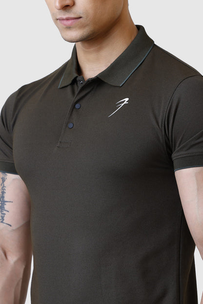 Aura Polo T-shirt Olive