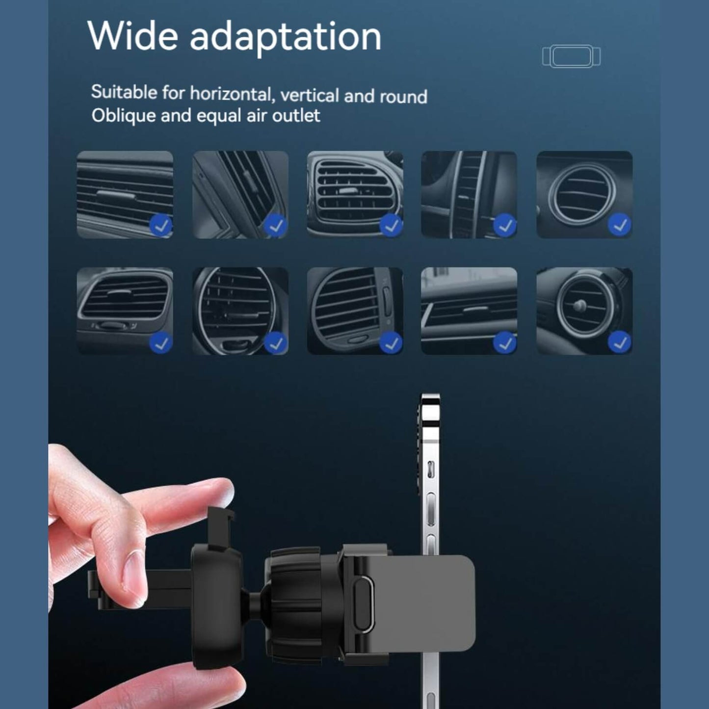 Automatic Clamping Car Phone Holder | Car Phone Mount