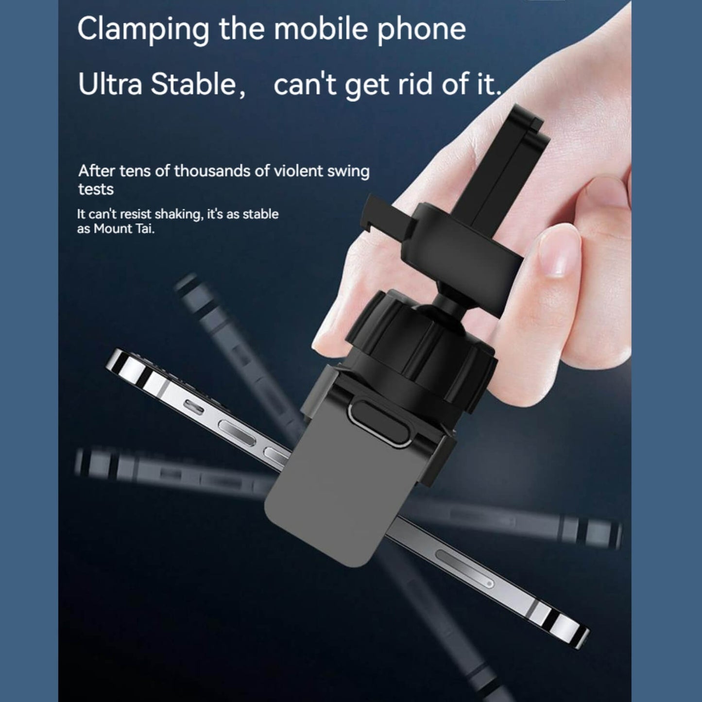 Automatic Clamping Car Phone Holder | Car Phone Mount