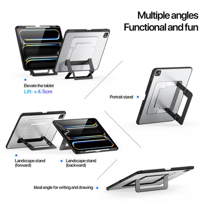 iPad Pro 11-inch 2024/2025 Case Multi-Angle Stand with Pencil Holder