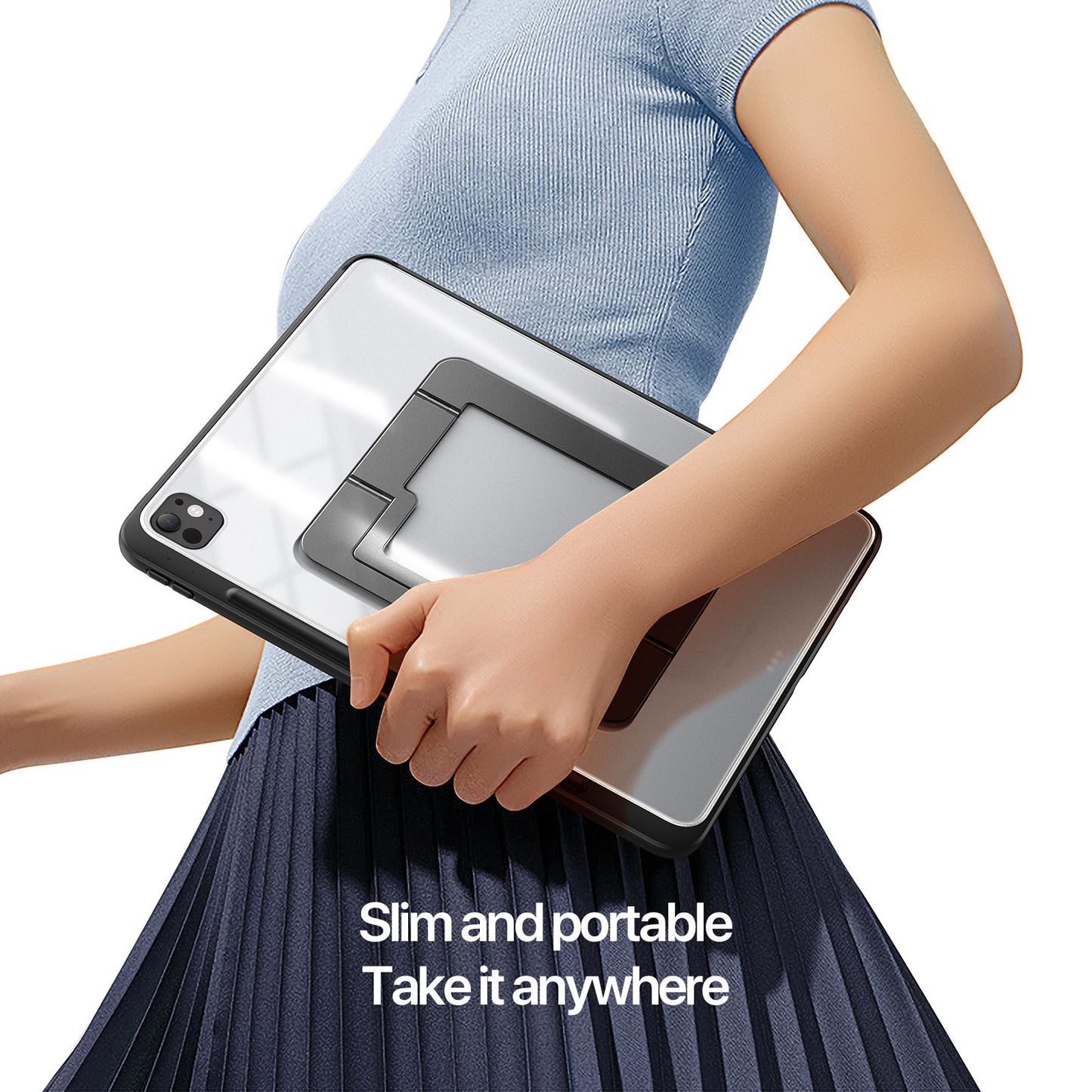 iPad Pro 11-inch 2024/2025 Case Multi-Angle Stand with Pencil Holder