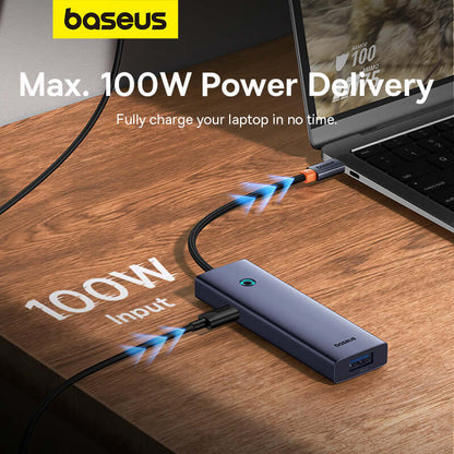 Baseus Type-C to USB 3.0 x 4+PD 100W 5-Port HUB Adapter
